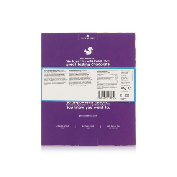 Gnaw Triple Chocolate Flat Chocolate Egg 115g