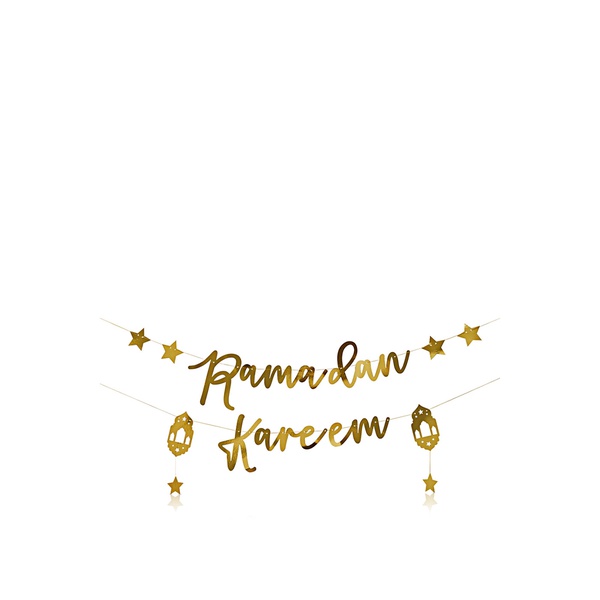 Hootyballoo Ramadan Banner Gold 2m