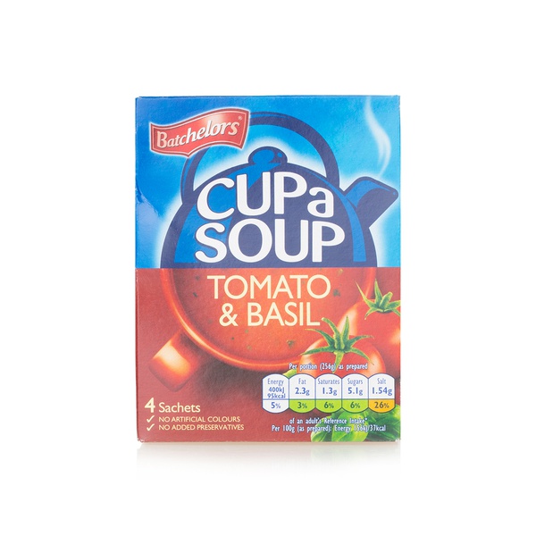 Batchelors Tomato & Basil Cup a Soup 256g x 4