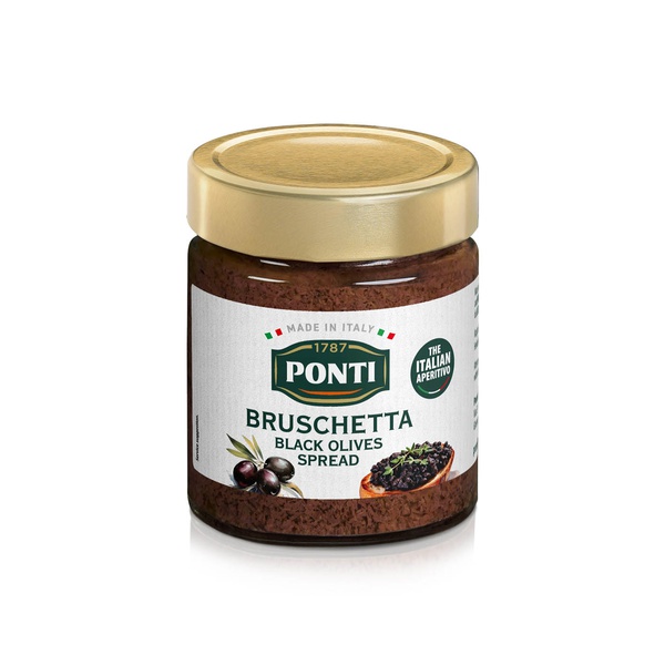 Ponti Bruschetta Black Olives Spread 130g