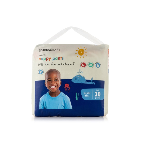 Spinneysbaby Nappy Pants with Aloe Vera & Vitamin E XXL x 30 (15kg+)