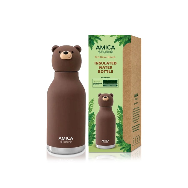 Amica Studio Bruno the Bear Kids Water Bottle