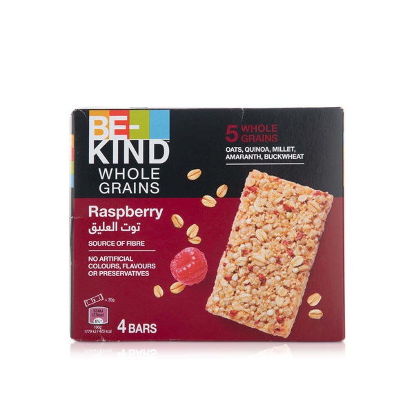 Be Kind Whole Grain Raspberry Cereal Bars 4 Pack 120g