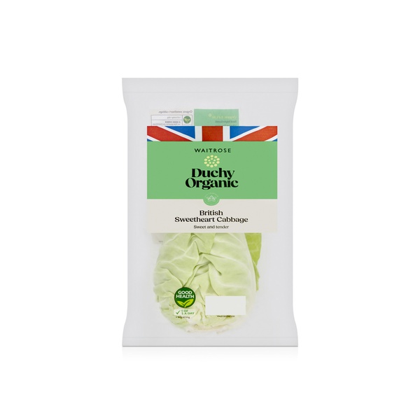 Waitrose Organic Pointed Cabbage 500g
