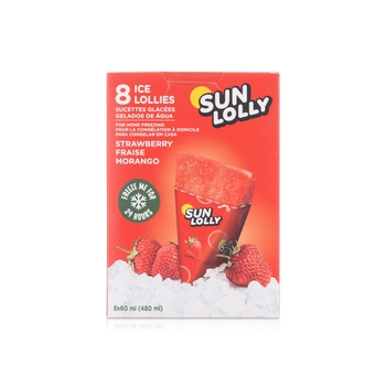 Sun Lolly Strawberry Ice Lollies X 8 480Ml