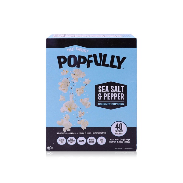 Popfully Sea Salt Pepper Popcorn 240g