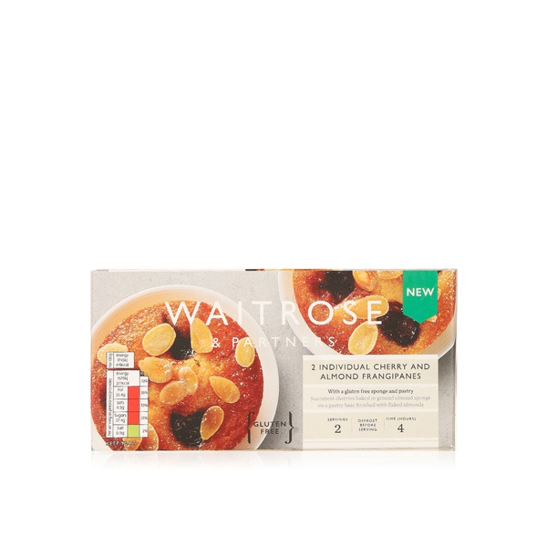 Buy Waitrose cherry and almond frangipanes 2 x 90g in UAE