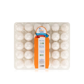 Saha White Eggs Large x 30