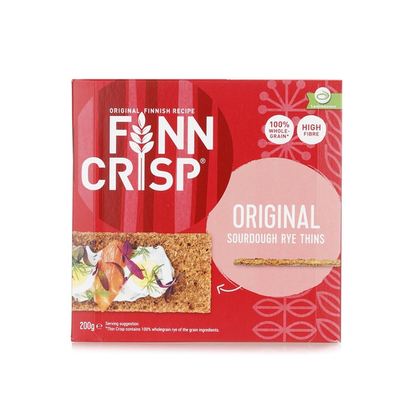 Buy Finn Crisp sourdough rye thins 200g in UAE