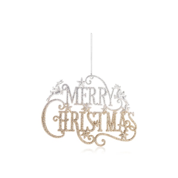 Premier Merry Christmas Silver/gold 18cm