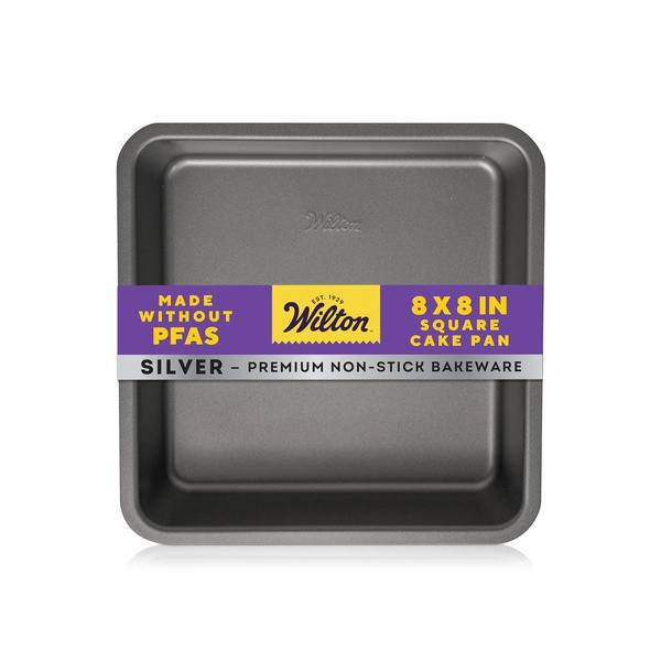 Wilton Non-Stick Square Cake Pan Silver 8x8In