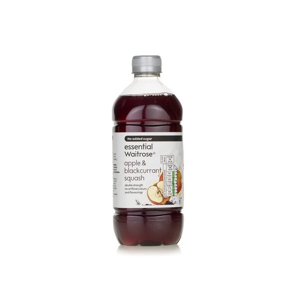 Buy Essential Waitrose apple & blackcurrant squash 750ml in UAE