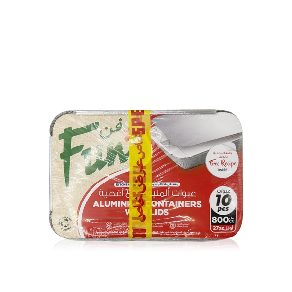 Fun Ramadan Aluminium Containers with Lids x 20