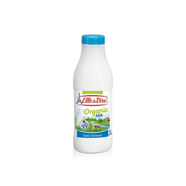 Elle & Vire Organic Semi Skimmed Milk 1 litre