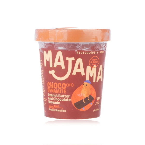 اشتري Majama choco(lit) dynamite chocolate & peanut butter brownie ice cream 480ml في الامارات