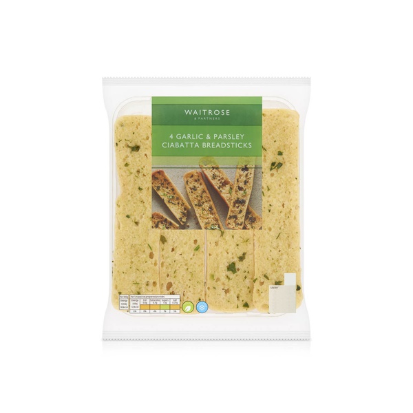 Waitrose Garlic Ciabatta Breadsticks 135g