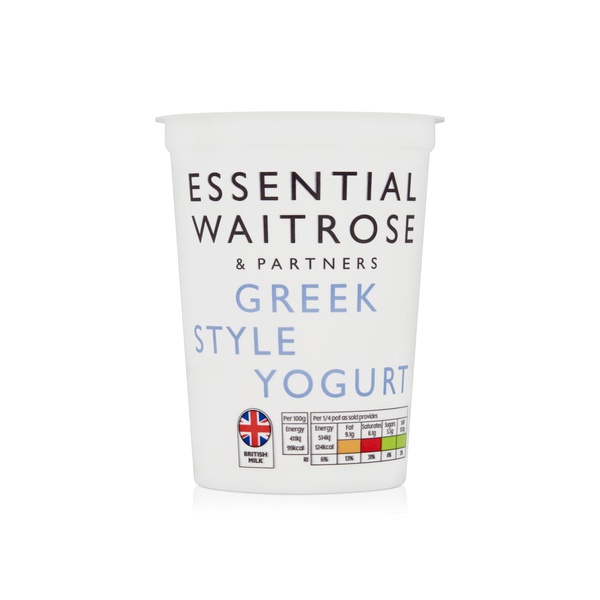 Waitrose Essential Natural Greek Yogurt 500g