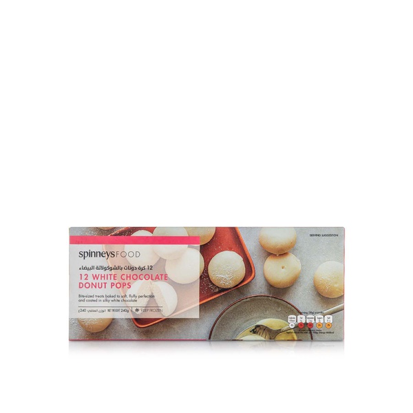 Spinneysfood Frozen White Chocolate Donut Pops 240g