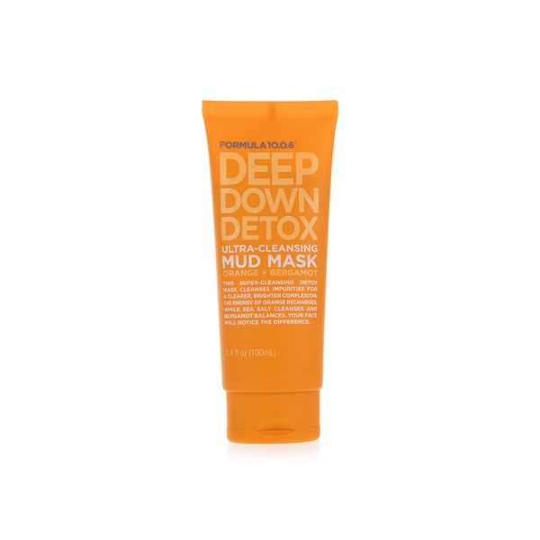Formula 10.0.6 Deep Down Detox Ula-Cleansing Mud Mask Orange + Bergamot 100ml