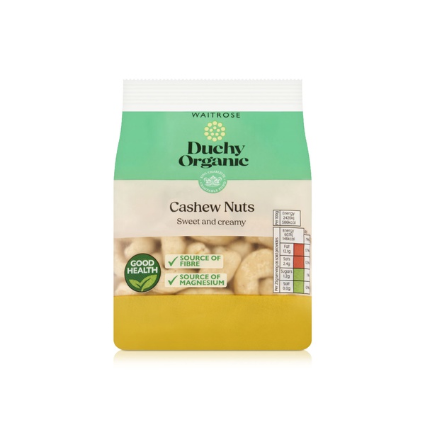 Waitrose Duchy Organic Sweet & Creamy Cashew Nuts 150g