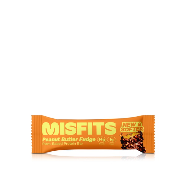 Misfits Vegan Peanut Butter Fudge Protein Bar 50g