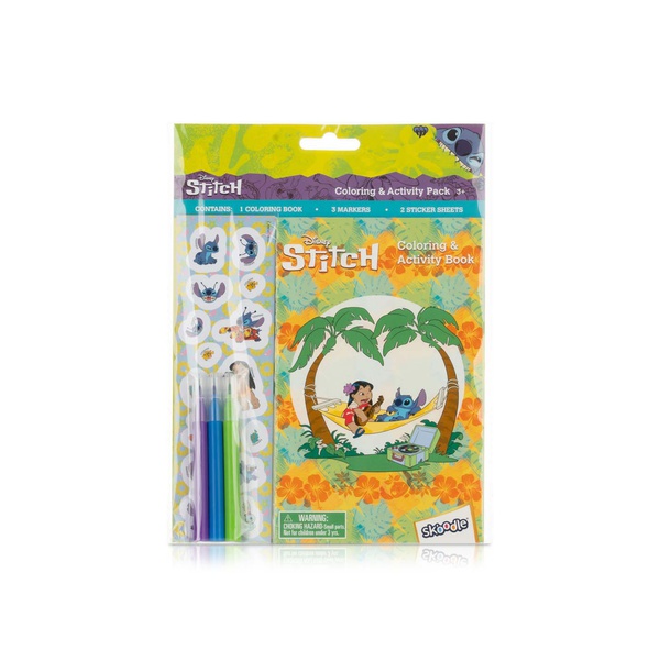 Disney Stitch Coloring and Activity with Markers and Stickers