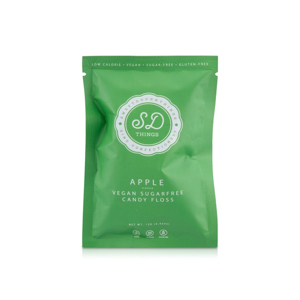 Sweet Dough Things Apple Flavour Vegan Sugar Free Candy Floss 12g