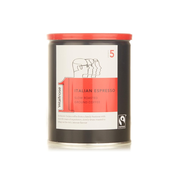 Waitrose Espresso Roasted & Ground Coffee 250g
