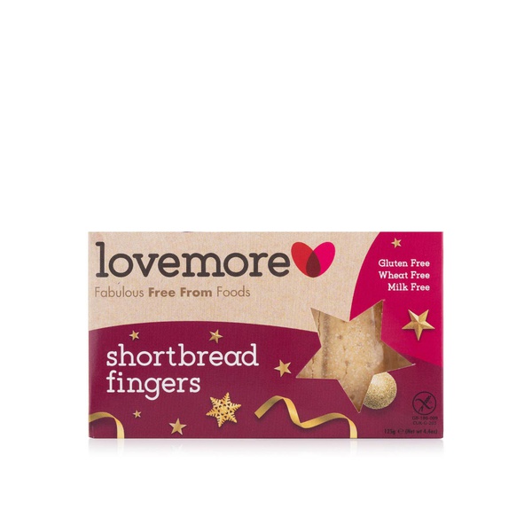 Lovemore Gluten-Free Shortbread Fingers 125g
