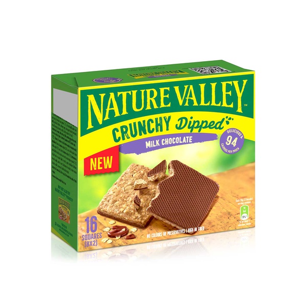 Nature Valley Crunchy Dipped Milk Chocolate Squares 16 Squares
