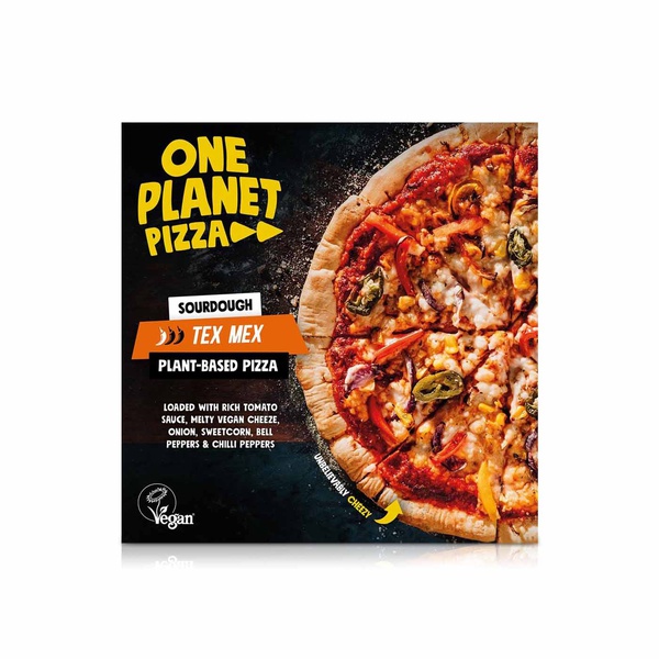 One Planet Pizza Frozen Sourdough Tex Mex Plant-Based Pizza 360G