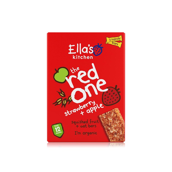 اشتري Ellas Kitchen oat bars strawberry & apple 125g في الامارات