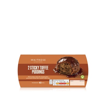 Waitrose Sticky Toffee Puddings 115g x 2