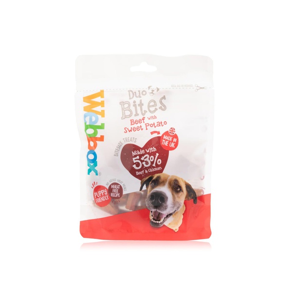 Webbox Duo Bites Beef with Sweet Potato Dog Treats 100g