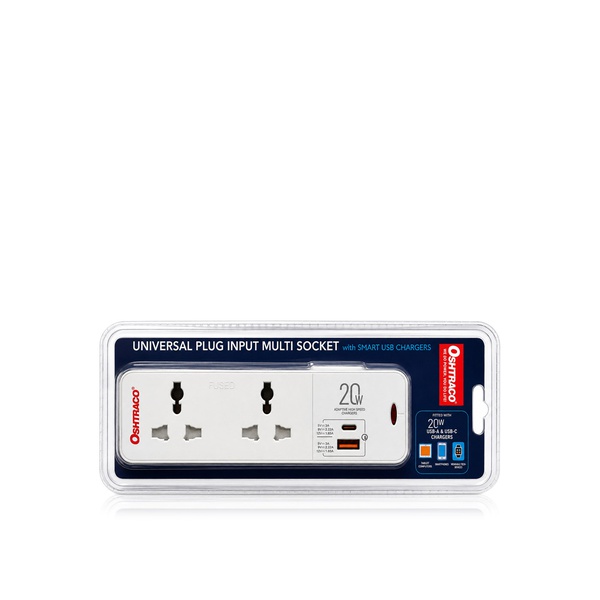 Oshtraco Universal USB-C 3-Way Socket 20W