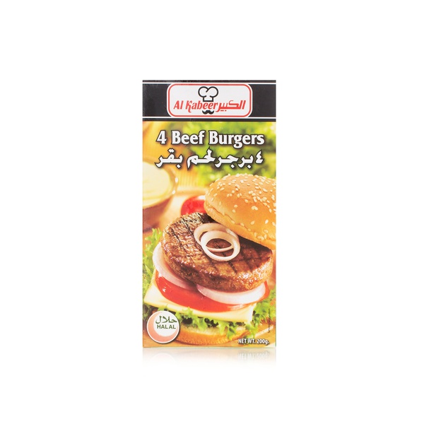 Buy Al Kabeer onion beef burgers 200g in UAE