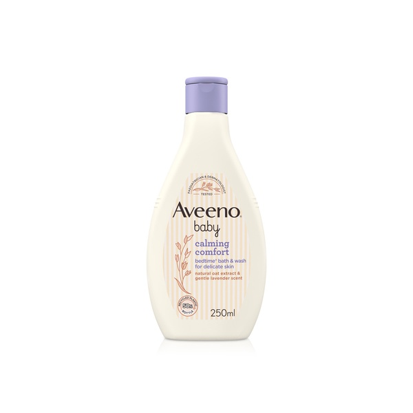 اشتري Aveeno Baby calming comfort bedtime bath and wash 250ml في الامارات