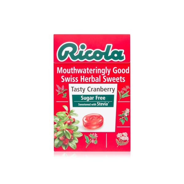 Buy Ricola cranberry sugar-free herbal drops 45g in UAE
