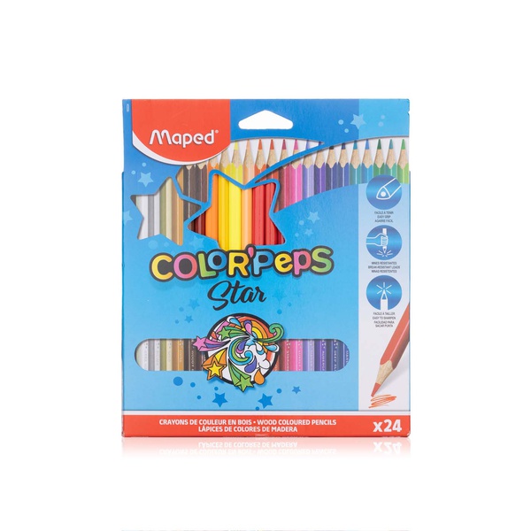 Maped Color Peps Wooden Coloured Pencils Set x 24