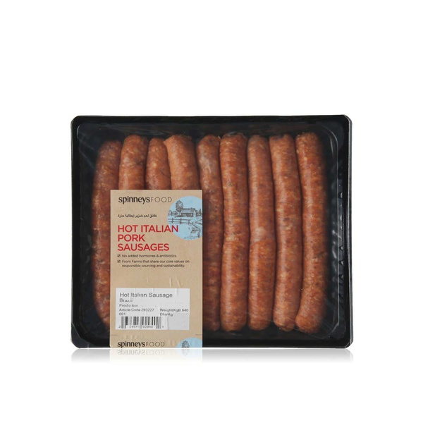 Spinneysfood Hot Italian Pork Sausages