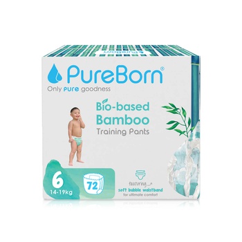 PureBorn Pull up Pants Bamboo Size 6 (14-19kg) x18