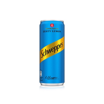 Schweppes Zesty Lemon Can 253ml