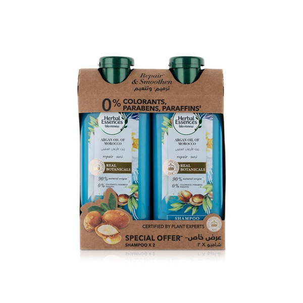 Herbal Essences Morrocan Argan Shampoo 400ml x 2