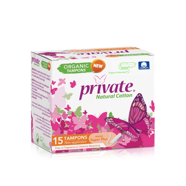 Private Organic Super Plus Tampons x 18