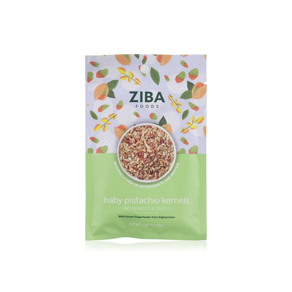 اشتري Ziba dry roasted and salted baby pistachio kernels 30g في الامارات