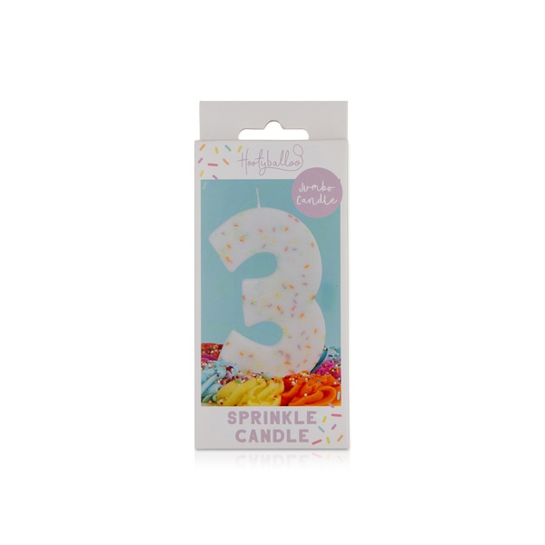 Hootyballoo Sprinkle Candle Number 3