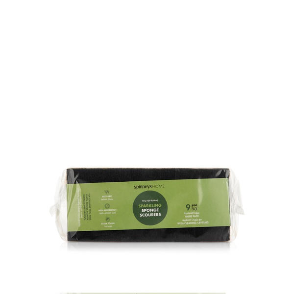 Spinneys Sparkling Sponge Scourers x 9