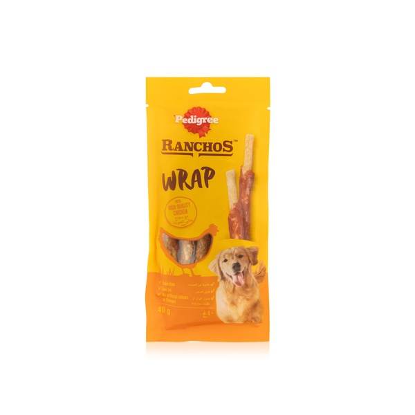 Pedigree Ranchos Wrap Dog Treats with Chicken 40g