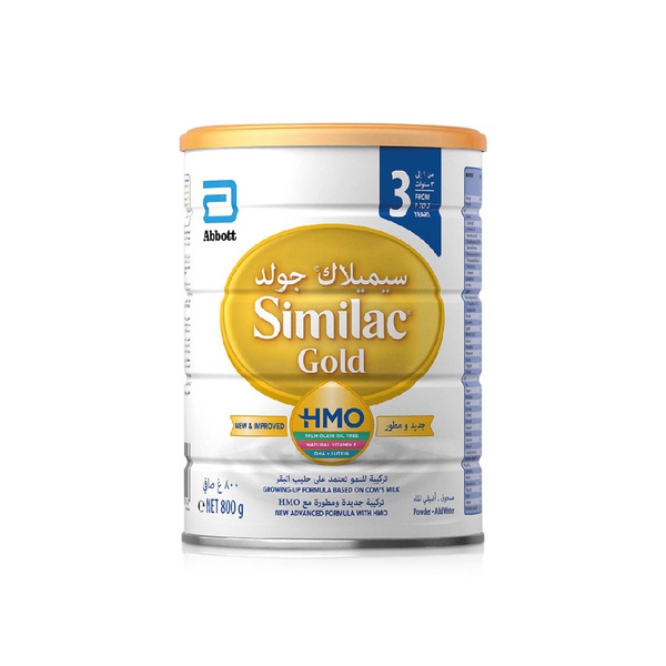 اشتري Similac gold hmo milk formula stage 3 800g في الامارات