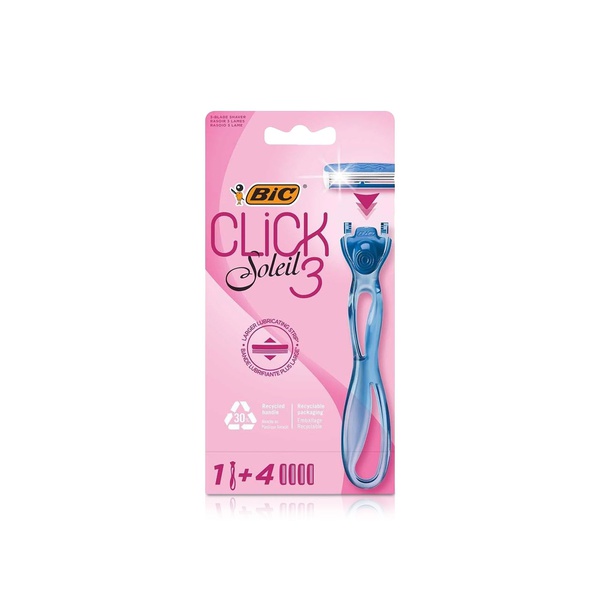 اشتري Bic click soleil 3 razor handle 1+4 blades في الامارات